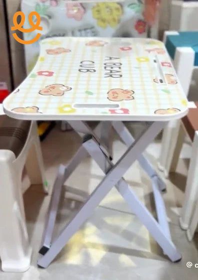 Children Tables Simple Household Folding Student Desk and Combination Children's Study Desk Writing Tables