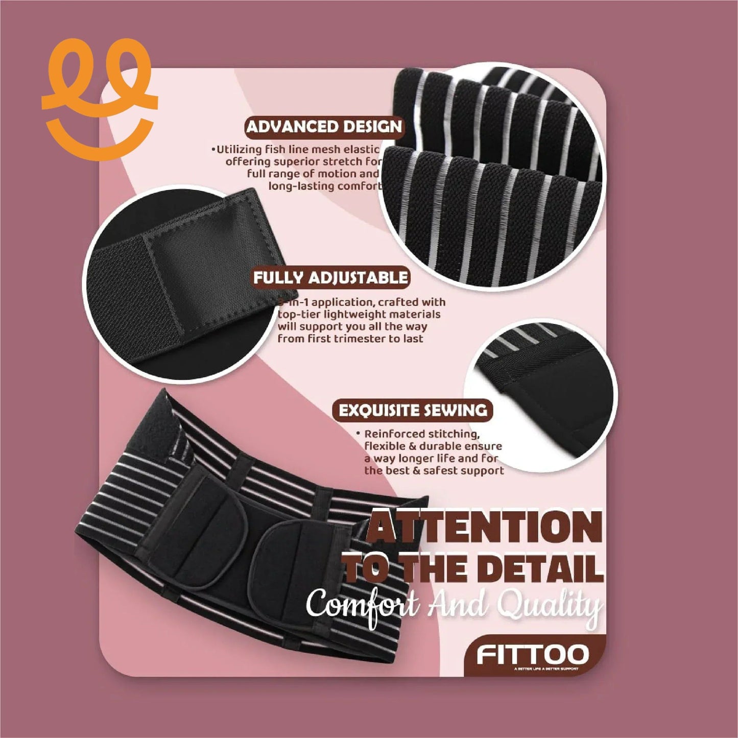 Maternity Belly Support Band - Pregnancy Belt Support