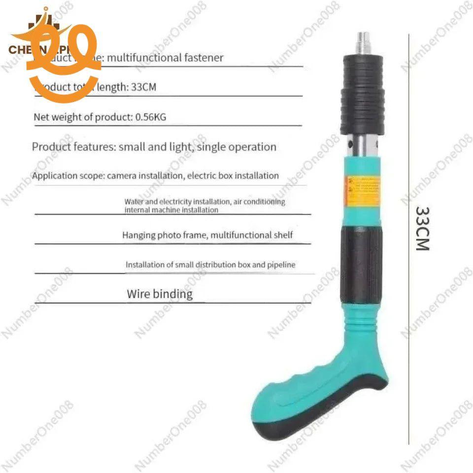 Heavy-Duty Concrete Nail Gun Kit with 10 Free Nails