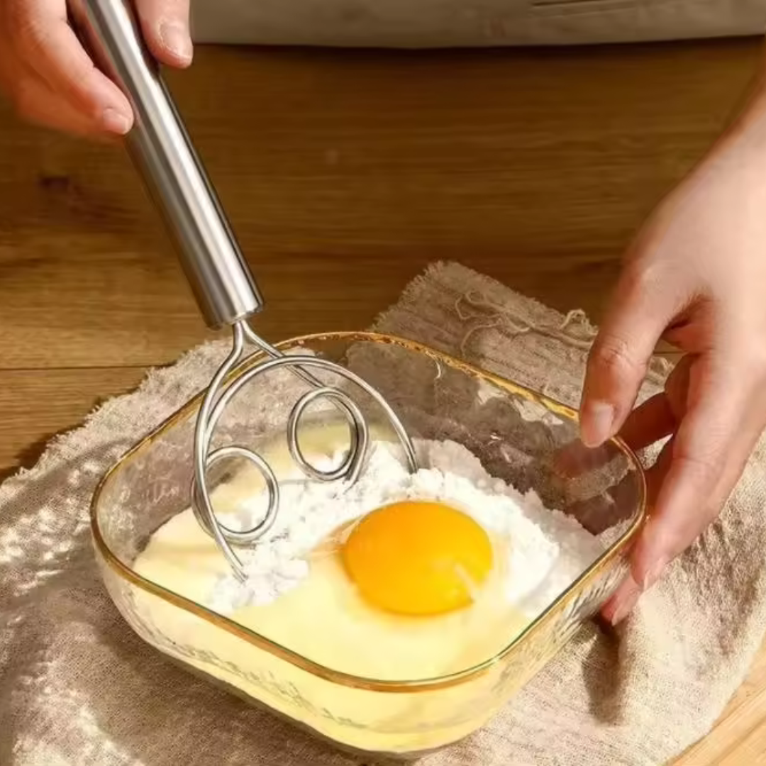 (Buy1 Get 1 Free) Stainless Steel Dough Mixer with Hanging Hole