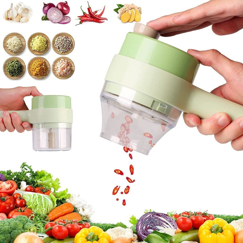 Vegetable Cutter Set Portable Wireless Chopper