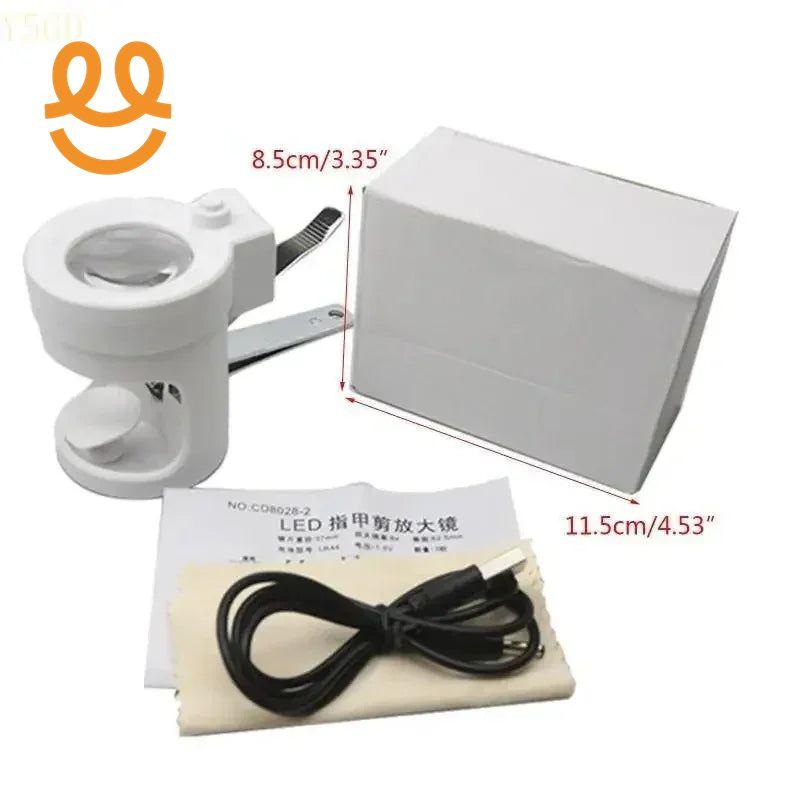 Upgraded Clipper with Glass Toenail Cutter 8x Magnifier for Elder Seniors Parents Birthday Present Gift