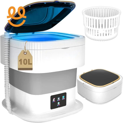 Portable Washing Machine, 10L Washer and Dryer