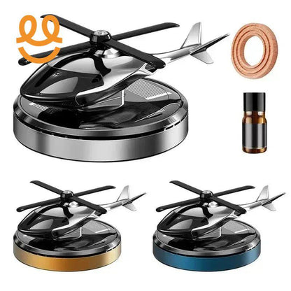 Helicopter Car Fragrance Diffuser Helicopter Shape Dashboard Car Aromatherapy Diffuser Rotation Car Perfume Diffuser Ornament