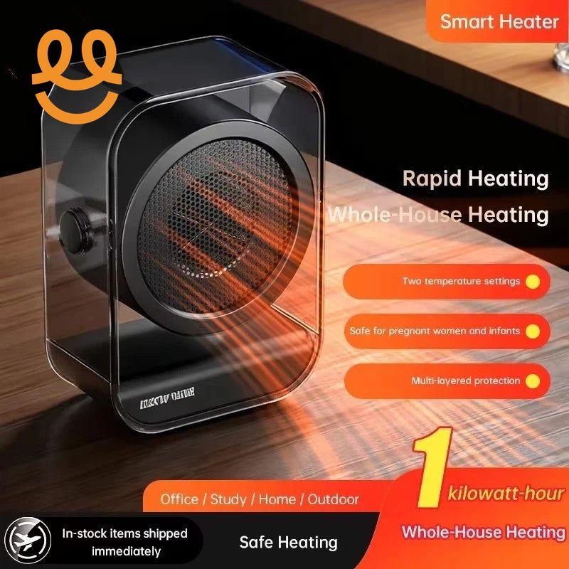 Portable Heater Desktop Warmer Air Heater PTC Ceramic Winter Quick Heating Overheat Protection For Home Office Use