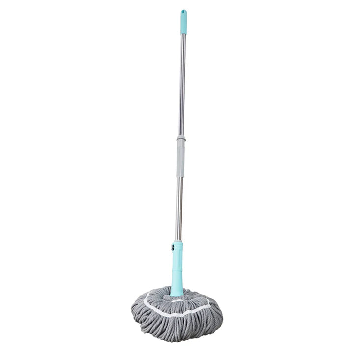 Extendable Twist Mop Fine Fiber Floor Mop - 2-in-1 Rotatable Adjustable Mop | 360-Degree Fine Fiber Fabric Self-Twisting Dehydrated Mop | Hard Floor Cleaning Mop | Self-Twisting Torque Mop for Cleaning Walls