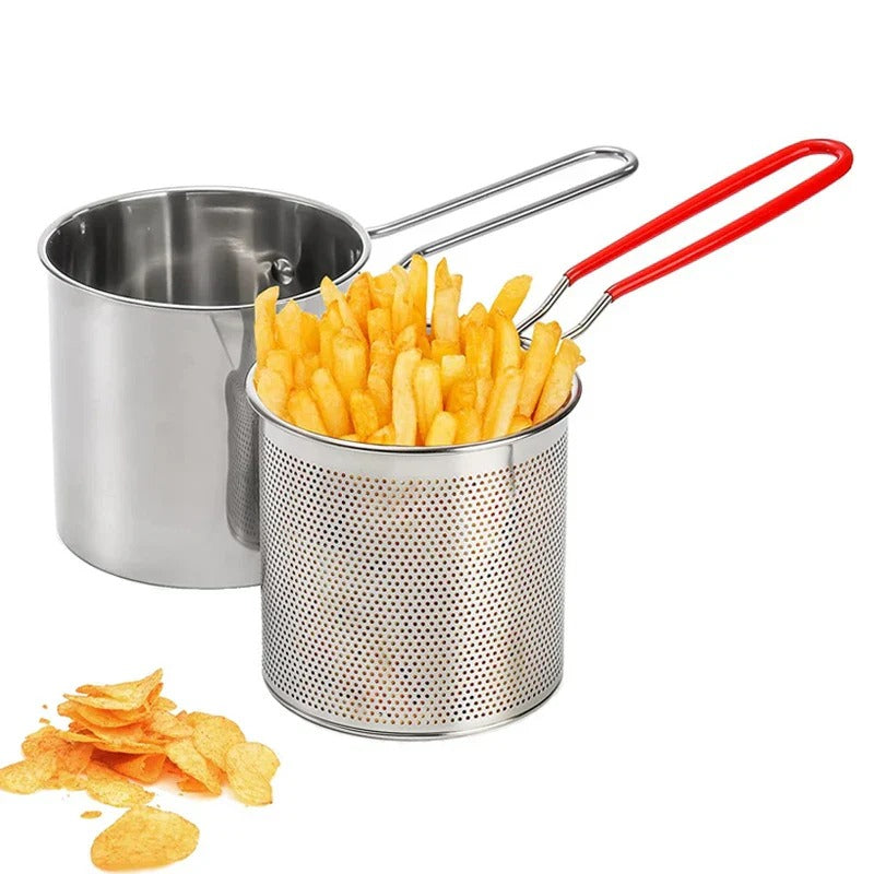 Deep Fryer Pot for Baking Frying Boiling Home Kitchen