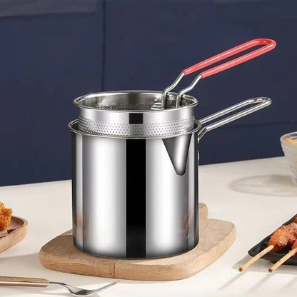 Deep Fryer Pot for Baking Frying Boiling Home Kitchen