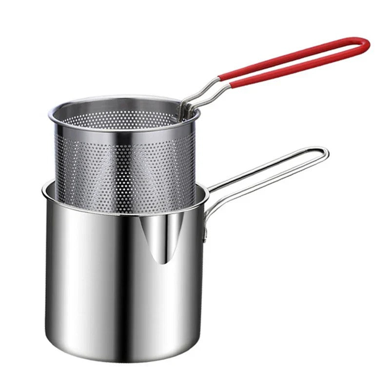 Deep Fryer Pot for Baking Frying Boiling Home Kitchen