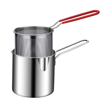 Deep Fryer Pot for Baking Frying Boiling Home Kitchen