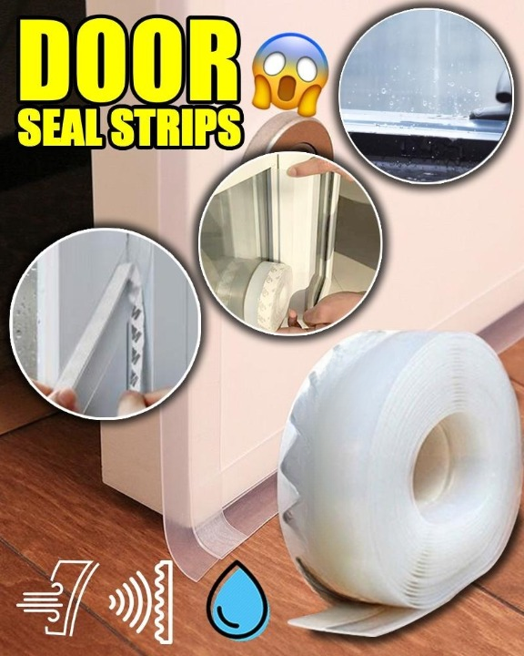 2 Meter Door & Window Seal Strip | Self-Adhesive Weather Stripping Tape | Soundproof, Dustproof & Energy-Saving Sealing Tape