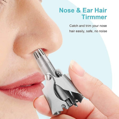 Manual Nose Hair Trimmer – Precision Stainless Steel, Pain-Free Grooming Tool