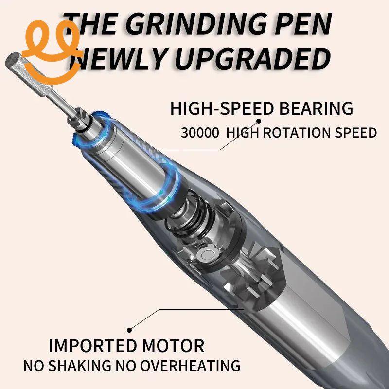 Electric Nail Drill Machine - Gel Motor Sander Polisher Grinder File Limer Toenail Professional Manicure Pedicure Machine