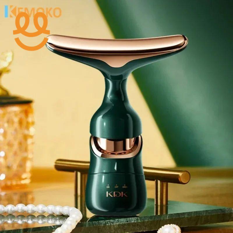 Neck Facial Lifting Massager 3IN1 Device Microcurrent Reduce Double Chin Vibration Face Anti Wrinkles Tightening Skin Care Tools