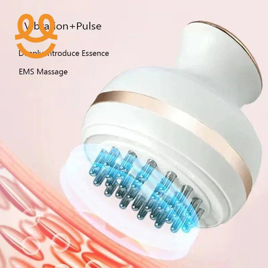 Electric EMS Head Massager Wireless Scalp Massage Promote Hair Growth Kneading Vibration Deep Tissue Relax Body Health Care Tool