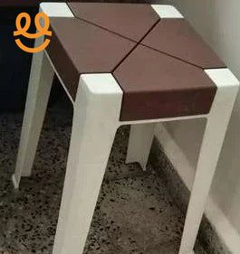 "Durable Plastic Stool – Lightweight, Stackable