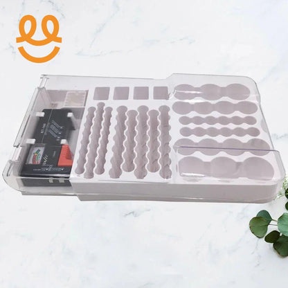 Battery Storage Organiser Holder with Tester Holds 93 Batteries Battery Caddy Rack