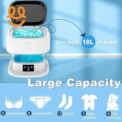 Portable Washing Machine, 10L Washer and Dryer