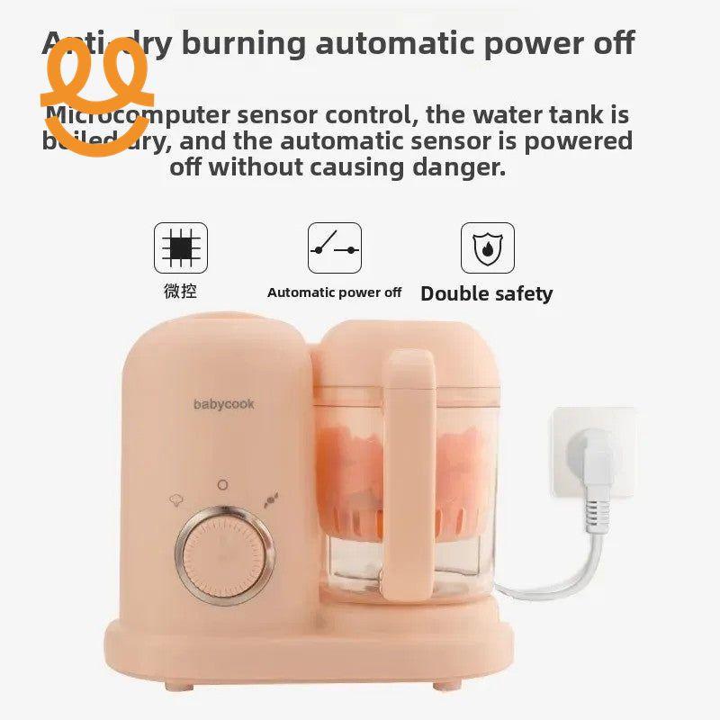 Baby Food Grinder Multifunctional Steaming Mixing Automatic Small Size Food Grinding Appliance Plastic Bowl Home Appliances