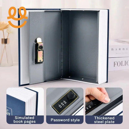 Dictionary Mini Book Safe Portable Key Lockbox Money Hidden Storage Safe Box