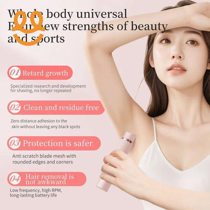 2in1 Electric Portable Hair Trimmer Shaver for Men and Women with Hair Removal Function