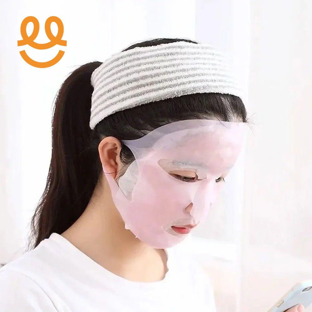 Silicone Face Masks Moisturizing Reusable Travel Holder Sheet Masks Cover Prevent Evaporation Beauty Skin Care Facial Masks