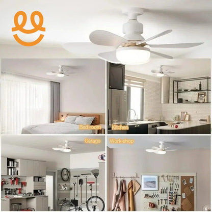 LED 30W Ceiling Fan Light E27 with Remote Control for Dimming, Suitable for Living Room, Study, Household Use,
