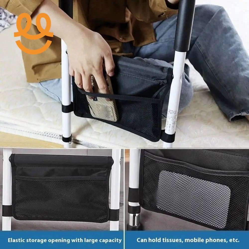With Storage Bag Elderly Adults Safety Handle Bed Rail Anti-fall Durable Elderly Assist Bar Anti-slip Safety Bed Guardrail