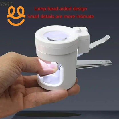 Upgraded Clipper with Glass Toenail Cutter 8x Magnifier for Elder Seniors Parents Birthday Present Gift