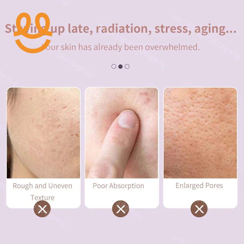 Double-headed facial ice roller, used for facial and head massage, made of resin material, without fragrance and battery