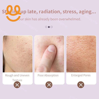 Double-headed facial ice roller, used for facial and head massage, made of resin material, without fragrance and battery