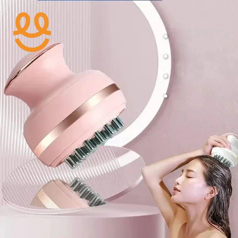 Electric EMS Head Massager Wireless Scalp Massage Promote Hair Growth Kneading Vibration Deep Tissue Relax Body Health Care Tool
