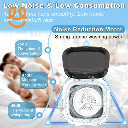 Portable Washing Machine, 10L Washer and Dryer