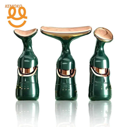 Neck Facial Lifting Massager 3IN1 Device Microcurrent Reduce Double Chin Vibration Face Anti Wrinkles Tightening Skin Care Tools