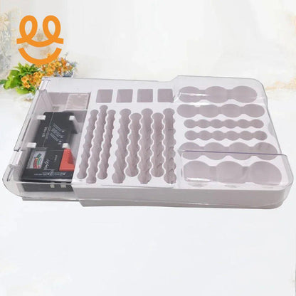 Battery Storage Organiser Holder with Tester Holds 93 Batteries Battery Caddy Rack