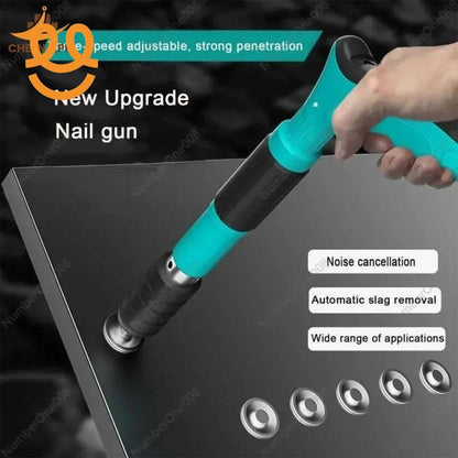 Heavy-Duty Concrete Nail Gun Kit with 10 Free Nails