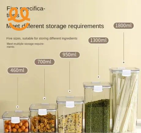 5pc"Airtight Food Storage Container – Leakproof, Stackable