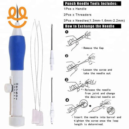 3D Embroidery Punch Needle Set