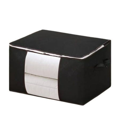 Blanket Beg Home Storage Foldable Bag New Waterproof Oxford Fabric Bedding Pillows Quilt Storage Bag Clothes Storage Bag Organizer 100gsm Black