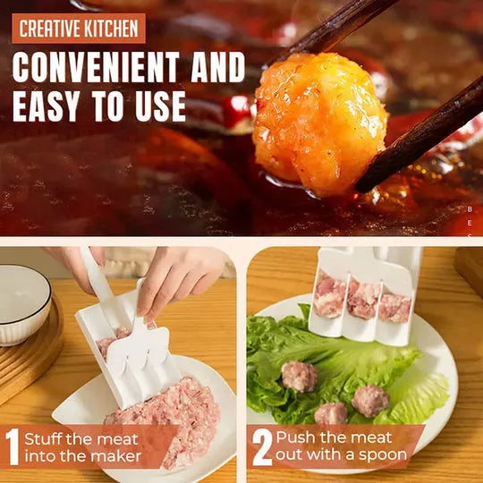 (Buy 1 Get 1 Free) Kitchen Triple Meatball Maker