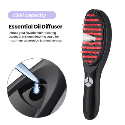 Electric Massage Comb For Hair Loss Prevention And Scalp Stimulation Electric Scalp Massager for hair growth Hair Oil Applicator