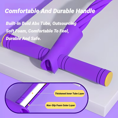 Foot Pedal Resistance Bands – 4 Elastic Pull Ropes | Home Gym Fitness Equipment for Full Body & Ab Workouts