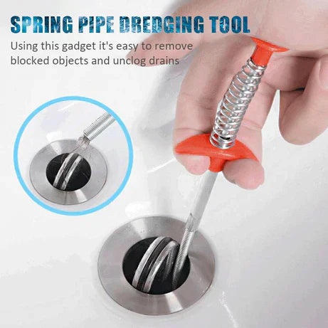 Spring Pipe Dredging Remover Tools & Drain Cleaner Sticks