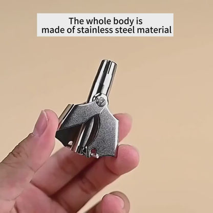 Manual Nose Hair Trimmer – Precision Stainless Steel, Pain-Free Grooming Tool