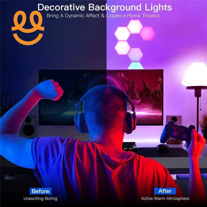 LED Quantum lamp Hexagonal Touch Sensor
