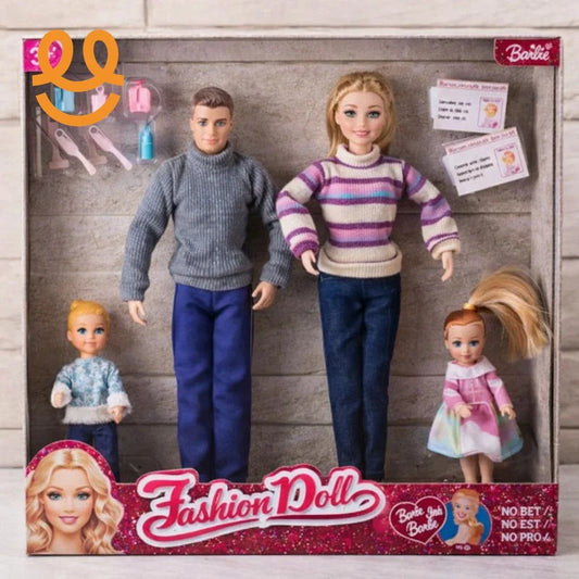 Colorful Plastic Doll Set for Kids – Durable, Safe & Fun Pretend Play Toy