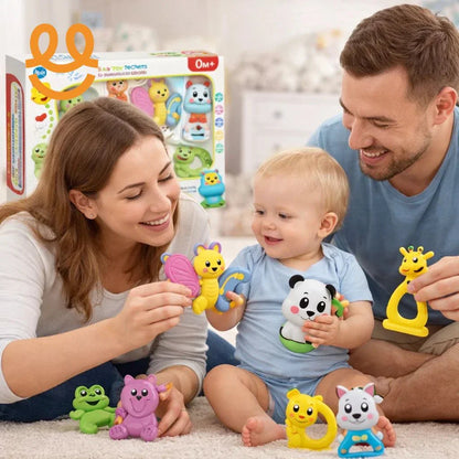 Kids Baby Rattle Set (8 Pieces) – Manual Sensory Toys for Newborns
